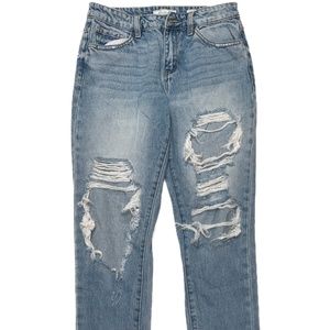 Distressed Buckle KanCan Jeans